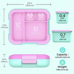 Caperci Kids Bento Box compact handle makes it easy for kids to carry