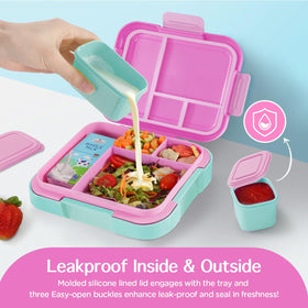 Caperci Bento Box includes two modular containers for yogurt, fruit, or sauces