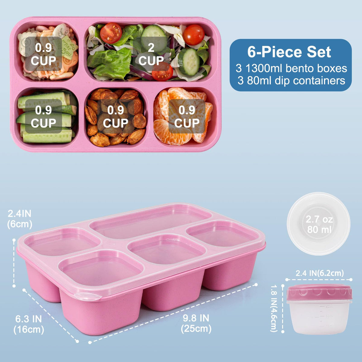 Stackable Caperci bento design supports easy meal prep and storage