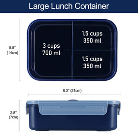 Built-in utensils included with Caperci Bento Box for easy meals
