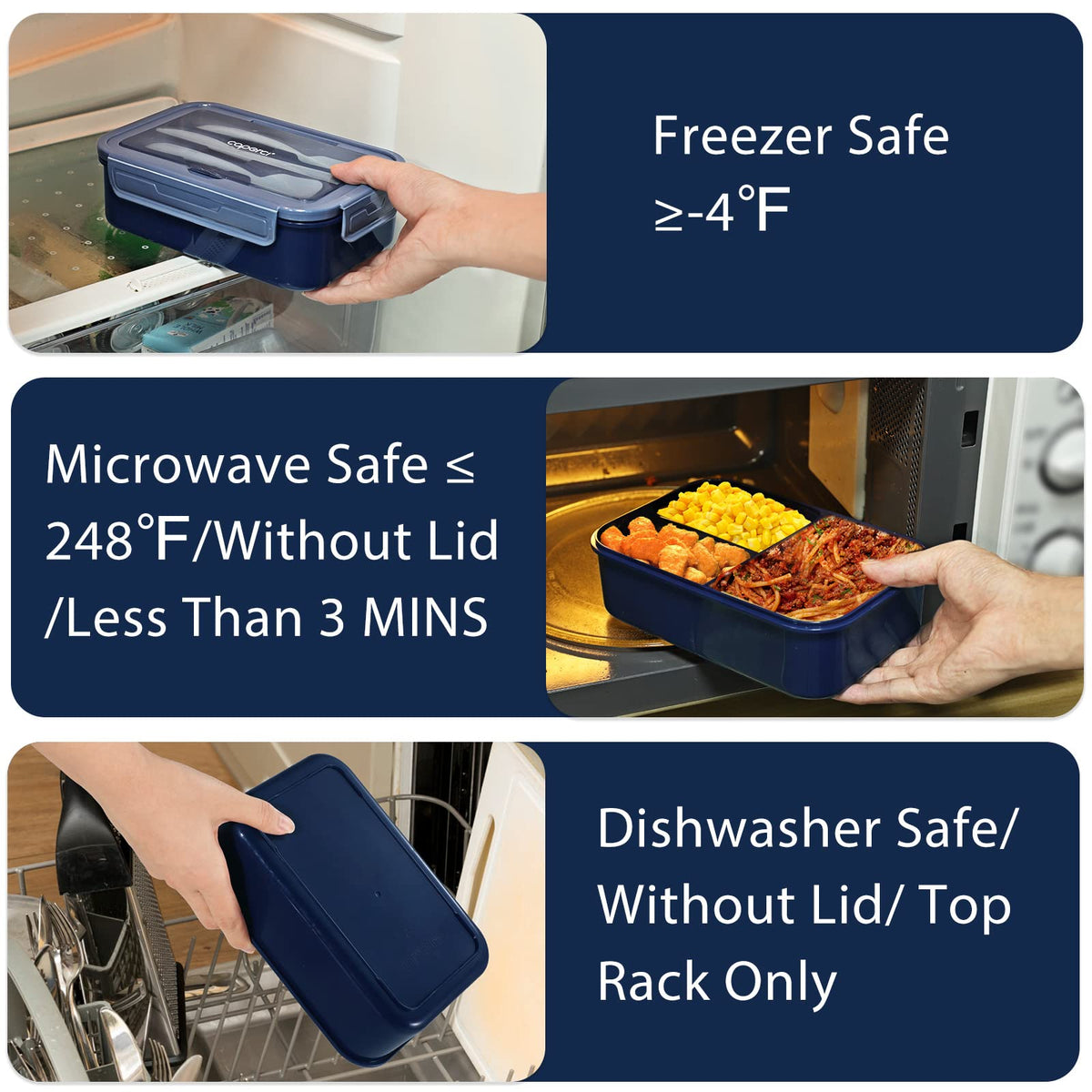 Top-rack dishwasher-safe tray for simple cleanup