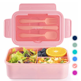 Caperci Classic pink lunch box for stylish on-the-go meals.