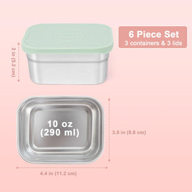 Caperci dishwasher-safe stainless snack container, durable and easy to clean.