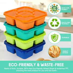 Caperci four leakproof small containers for sauces and toppings