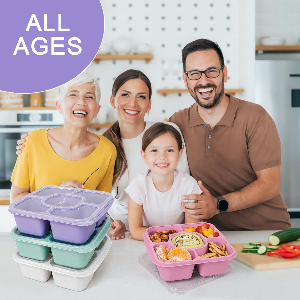 Caperci freezer-safe lunch containers for freshness