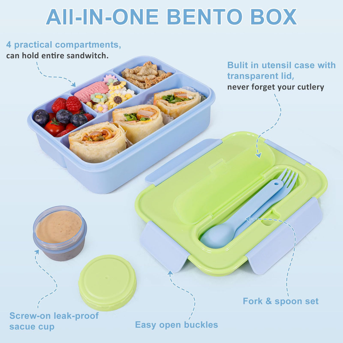 Caperci reusable utensils tucked for easy lunch use