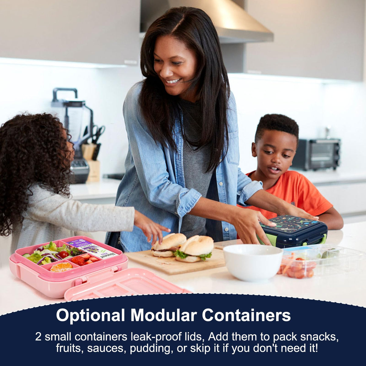 Caperci leak-proof lid with silicone gasket helps keep meals contained and mess-free.