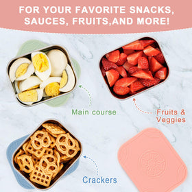 Caperci leak-proof snack container with secure lid for on-the-go meals.