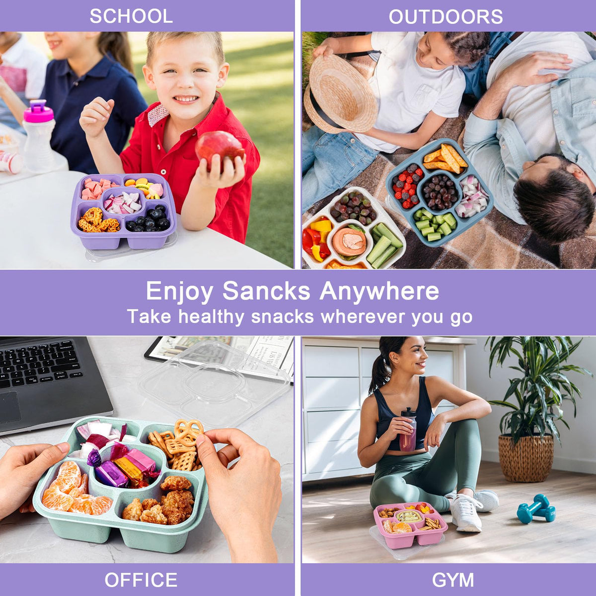 Caperci microwave-safe snack boxes for quick reheats