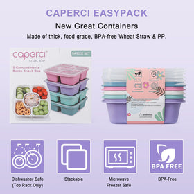 Caperci wheat straw BPA-free material for eco-friendly lunches