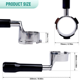 CAPFEI bottomless portafilter helps identify channeling without defects in practice.