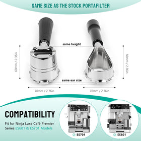 CAPFEI curved-bottom observation portafilter lets you watch extraction flow for adjustments.