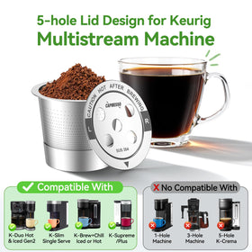 CAPMESSO scoop included for precise grounds measurement