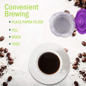 CAPMESSO discard filter after brew for easy cleanup.