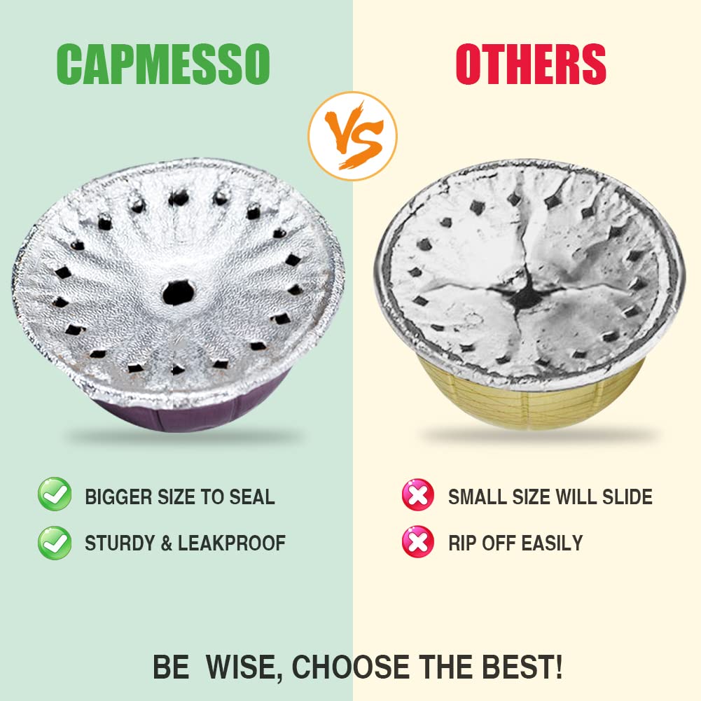 CAPMESSO fill-and-seal process with ground coffee and lid