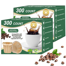 CAPMESSO natural disposable coffee filters pack ready for a quick, eco-friendly brew.