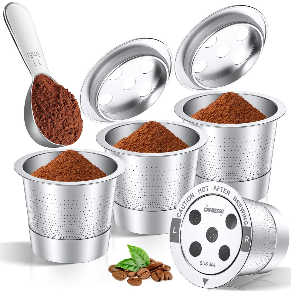 CAPMESSO reusable K cup with 5-hole design for even extraction