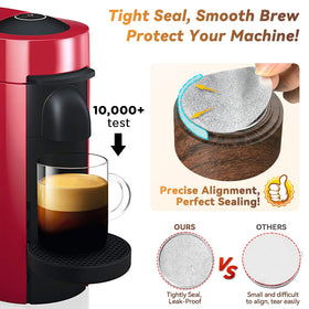 Capmesso sealing base stabilizes pods during refilling