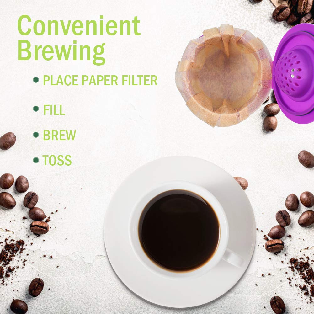 CAPMESSO natural filters fit most Keurig pods for easy replacement.