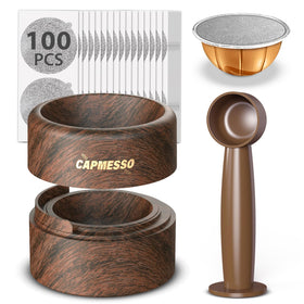 Capmesso Vertuo refill kit with foil lids for airtight freshness