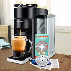 CAPMESSO VertuoLine compatible lids on tested capsules