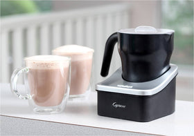 Capresso 20204 froth pitcher with see-through lid highlights hygienic, easy-clean design