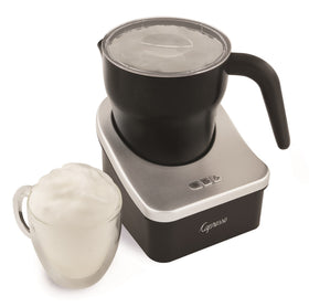 Capresso frother heats milk for hot chocolate or lattes with warm setting