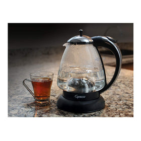 Capresso 259 water kettle with DURAN glass for clear water viewing