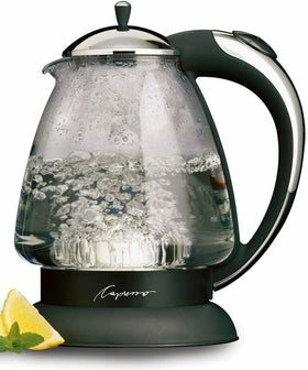 Capresso 259 water kettle showing stainless steel dome heater design