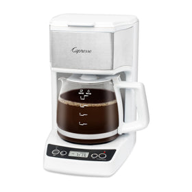 Capresso 5-Cup with Goldtone Filter enables easy cleaning and paper-filter-free operation