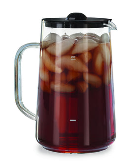 Capresso borosilicate glass pitcher highlights durable, lightweight design for everyday use.