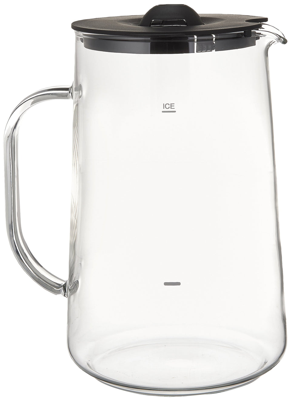 Capresso 6624 ice tea glass pitcher with 80-ounce capacity for serving iced tea.