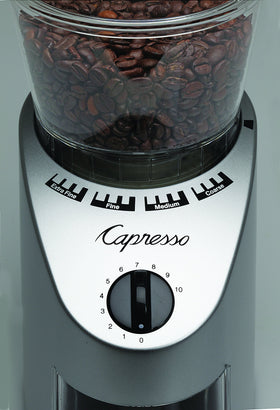Capresso Infinity stainless housing design emphasizing durable construction