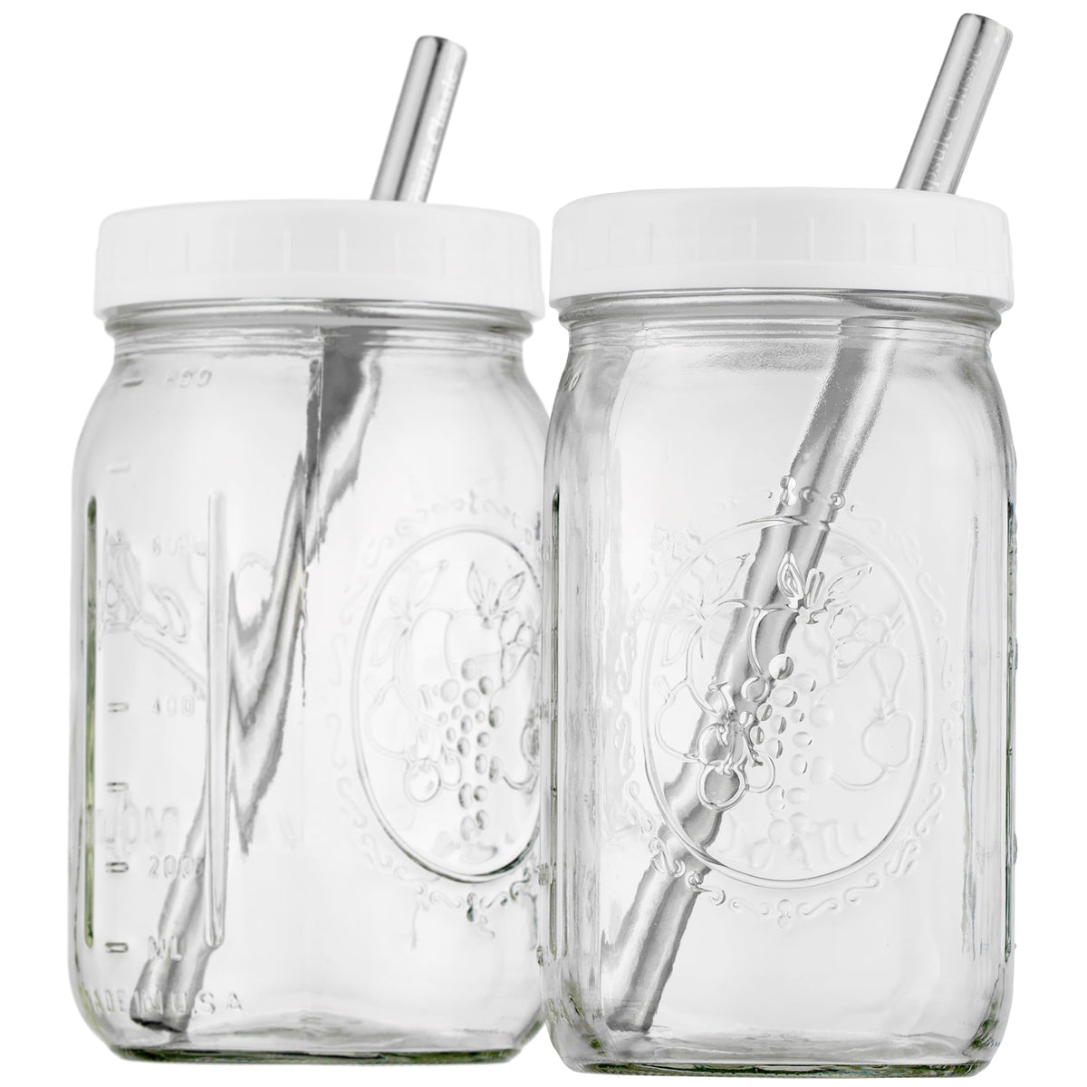 Capsule Classic 32 oz wide-mouth mason jar ready for bubble tea and smoothies.