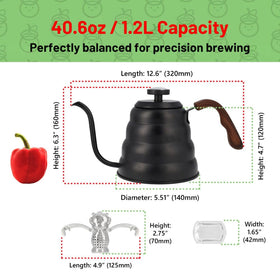 Captain Cranberry kettle with lid thermometer shows target temperatures.