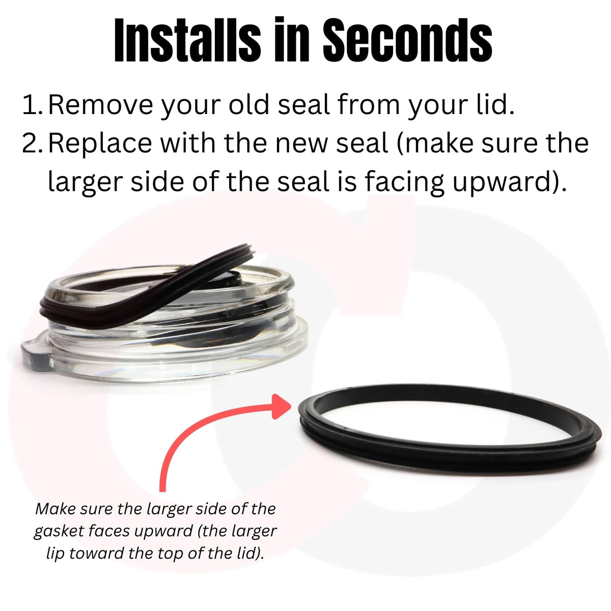 Captain O-Ring 30oz lid seal provides a reliable replacement gasket for multiple mugs