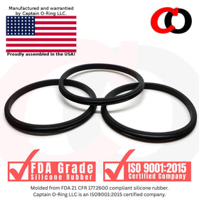 Captain O-Ring 30oz lid seal three-pack ready for multiple replacements