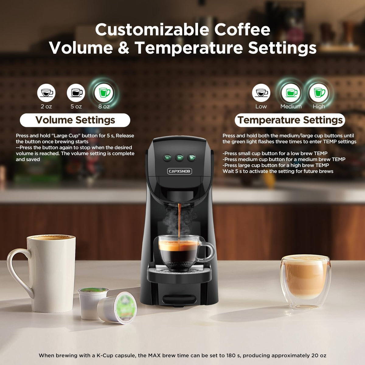 CAPXSNOB Warriors1 three-cup-sizes for espresso, lungo, and americano.