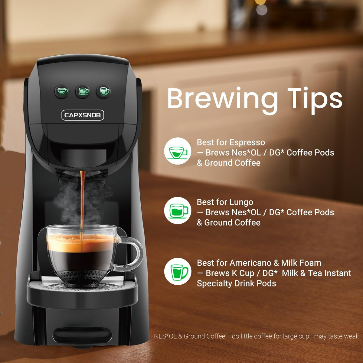 CAPXSNOB Warriors1 wide beverage options for home or office.