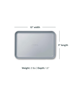 Caraway aluminized steel core delivers durable heat distribution for even baking.