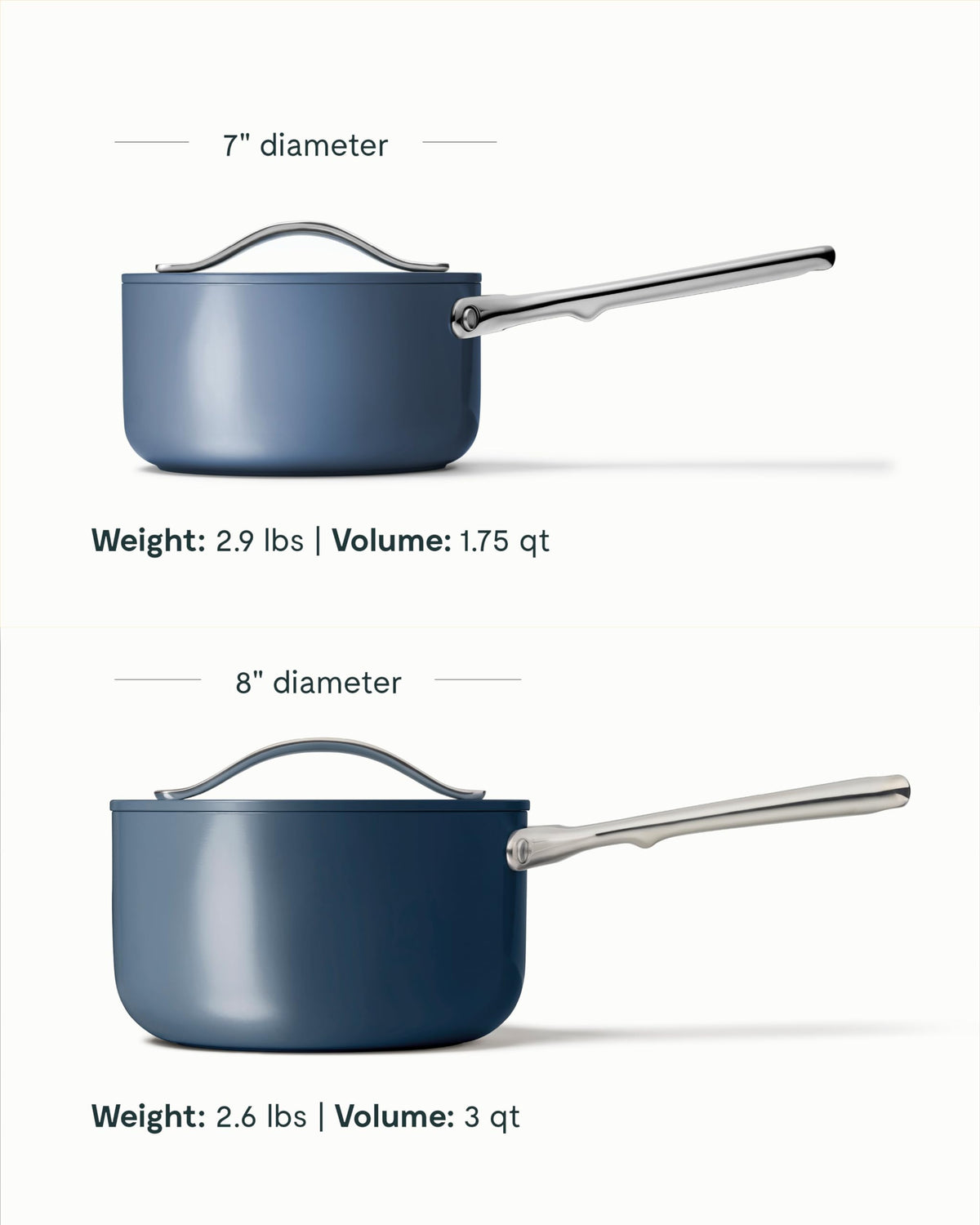 Caraway durable, easy-clean surface keeps sauces sliding onto plates.