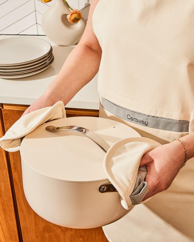 Caraway 6.5 qt Dutch Oven ready for roast, stew, or pasta.