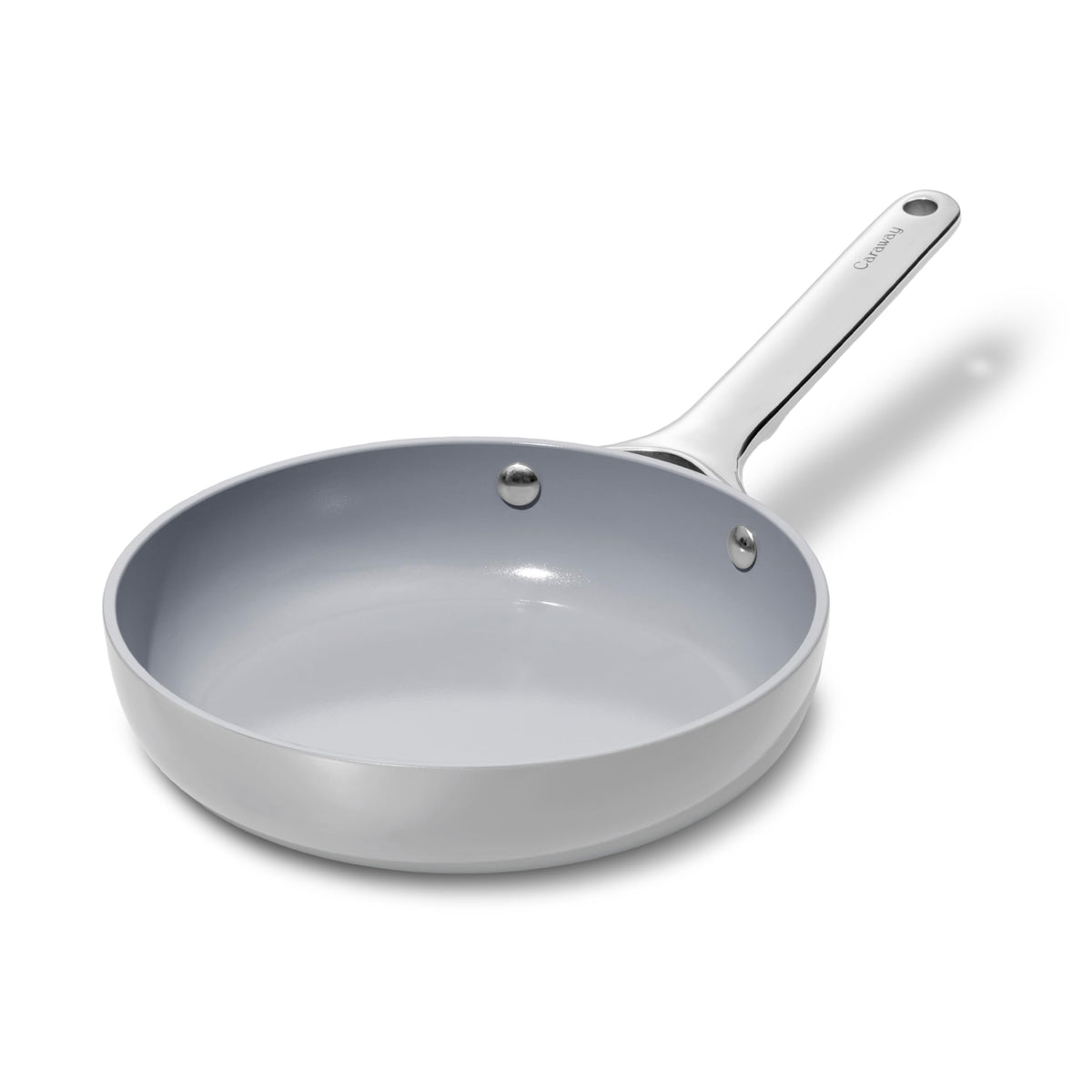 Caraway mini fry pan on stove for quick, healthy meals.