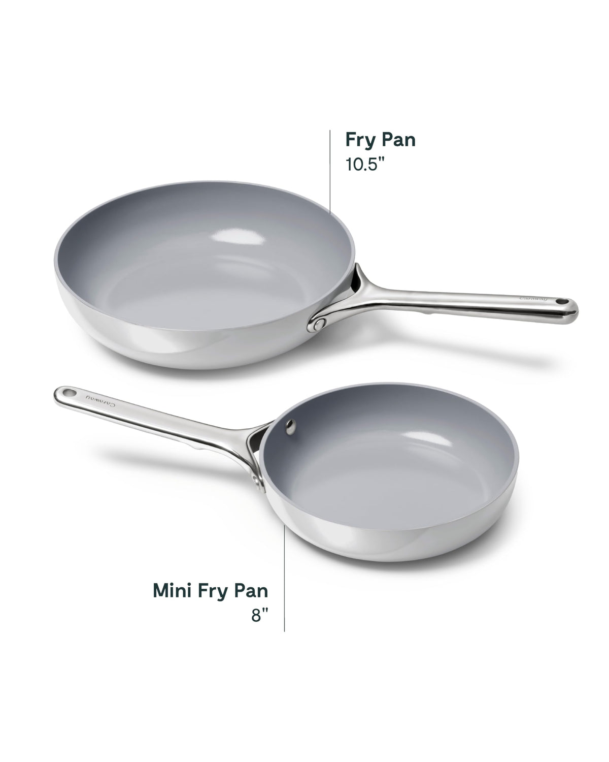 Caraway mini fry pan vegetables sauté with minimal oil.