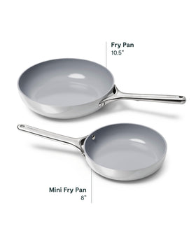 Caraway mini fry pan vegetables sauté with minimal oil.