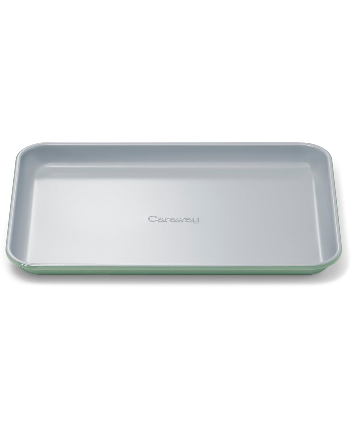 Caraway small baking sheet oven heat close-up showing even heat distribution for small batches.