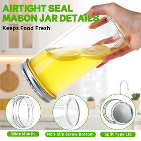 CARBLIN clear glass shows contents at a glance for quick organization