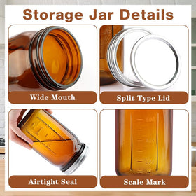 Wide-mouth CARBLIN jar designed for effortless reaching and cleaning.