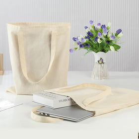 Carbrea 5oz natural canvas tote lightweight and sturdy for daily errands