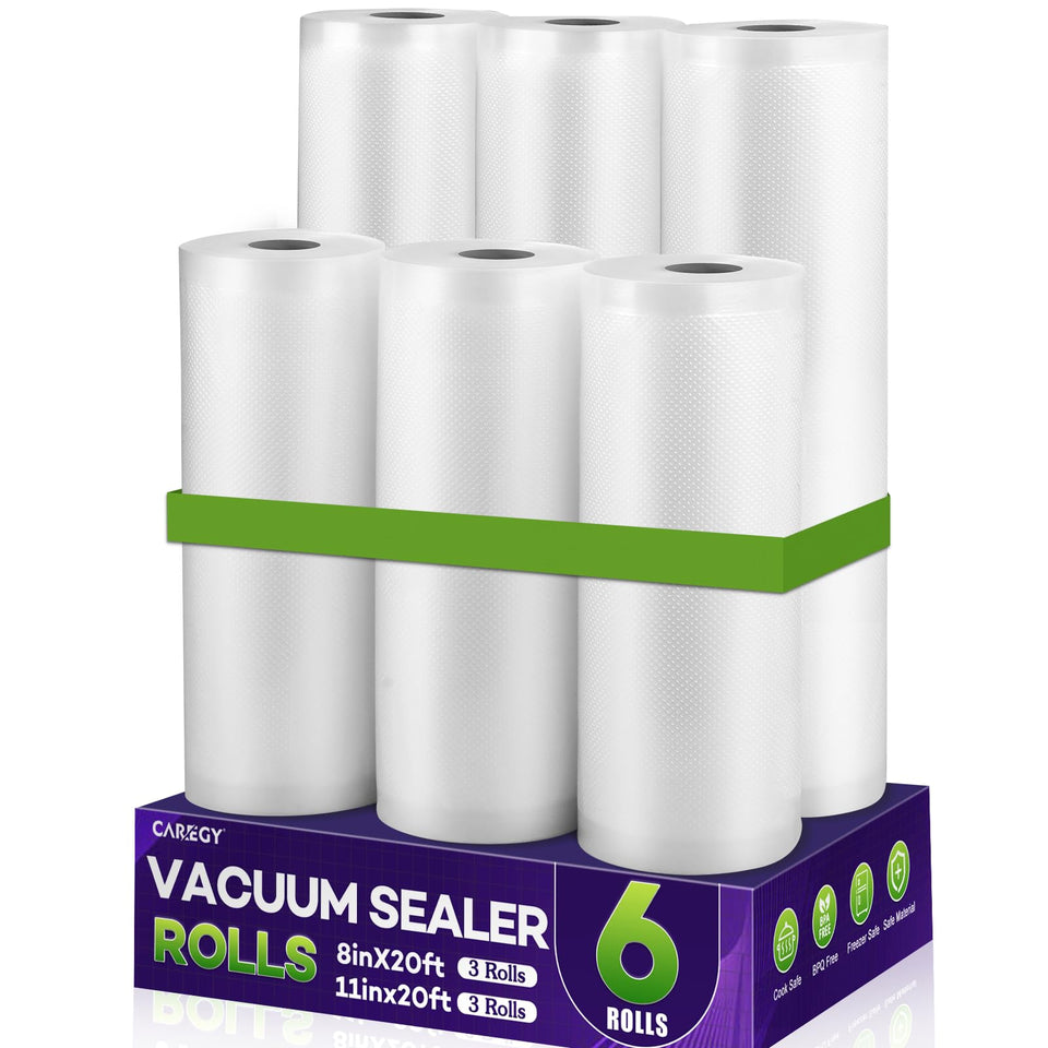 CAREY vacuum bag roll 8x20ft compatible with most sealers for meal prep
